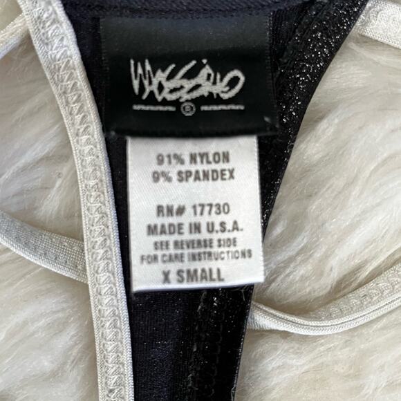 NEW Mossimo Two Tone Contrast Push Up Bikini Bathing Suit Swim Top Black XS NWOT - Picture 11 of 13